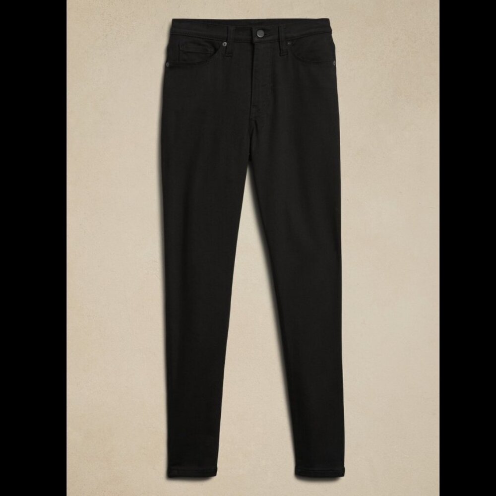 Banana Republic High-Rise Ankle Jean, Black, 2P